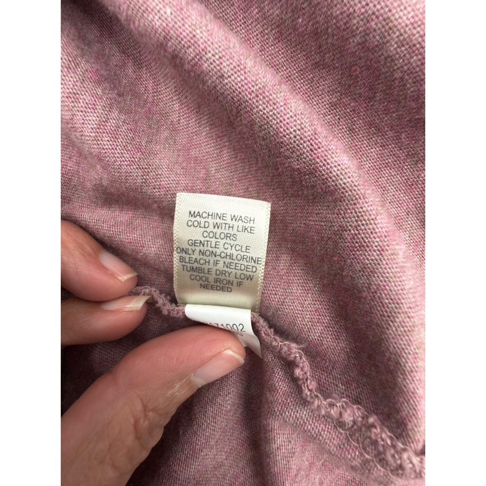 Pure Jill XL Pima Cotton Tencel Tunic Mauve V Neck Boho Minimalist Cottagecore - Picture 9 of 10